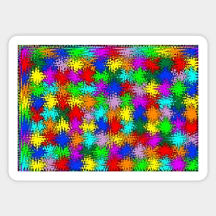 Abstract multicoloured background Jigsaw Sticker